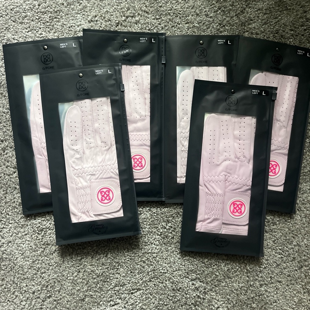 G/FORE Light Pink Golf Gloves